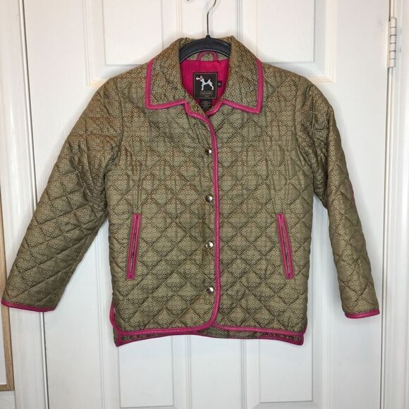 Childs Girls Youth Coach Jacket Size Medium - Picture 1 of 8